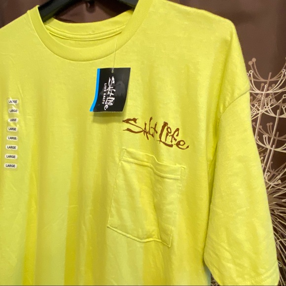 SOLD NWT SALT LIFE Sunrise Tarpon Graphic Short Sleeved T-Shirt shirt Large L - Picture 8 of 8